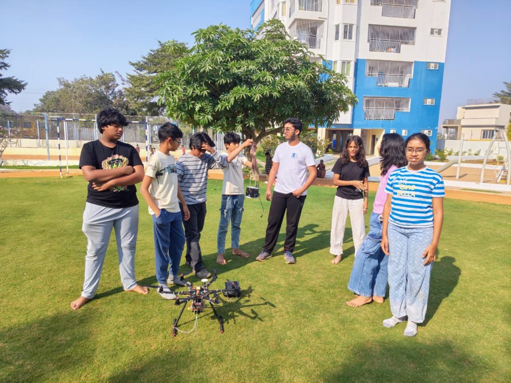 The SBB-1 CubeSat at Sriharikota — teaching kids to handle failure through a real mission at Blue Blocks Montessori School in Hyderabad.